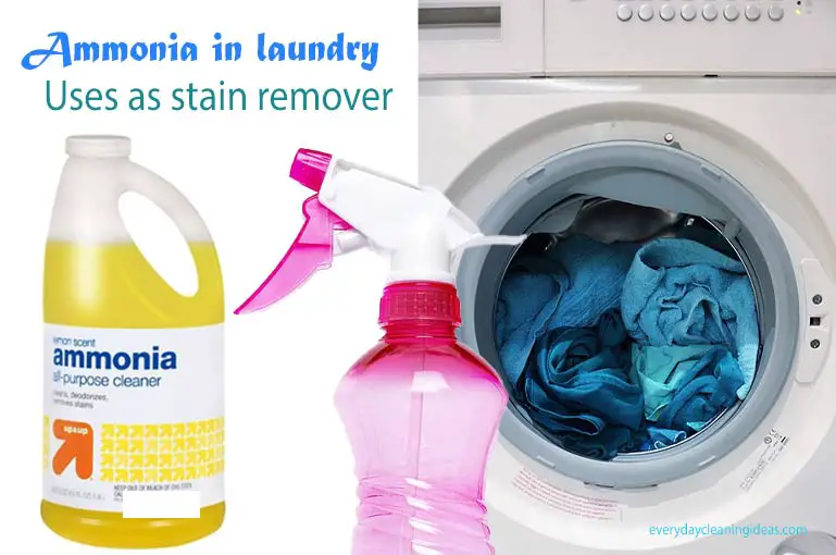 How to use ammonia as a stain remover for your laundry