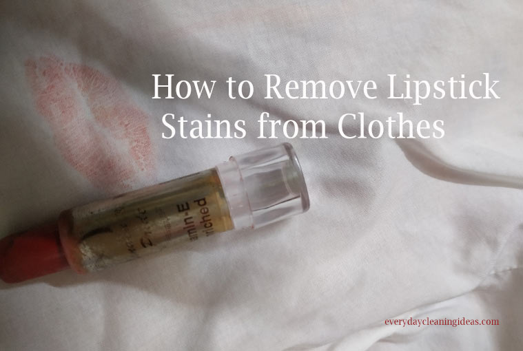 How to Remove Lipstick Stains from Clothes