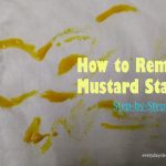 Remove Mustard Stains from Clothes, Carpets, Upholstery