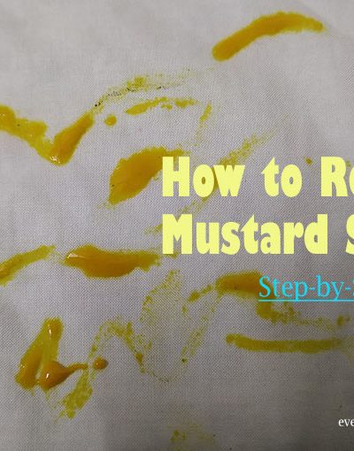 Remove Mustard Stains from Clothes, Carpets, Upholstery