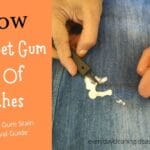 How to Remove Chewing Gum from Clothes