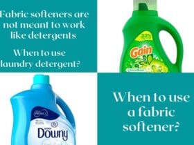Fabric softener and laundry detergent, when to use what