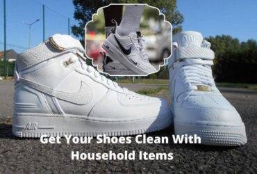 how to clean white air forces with household items