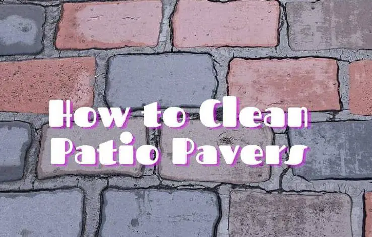 how to clean patio pavers