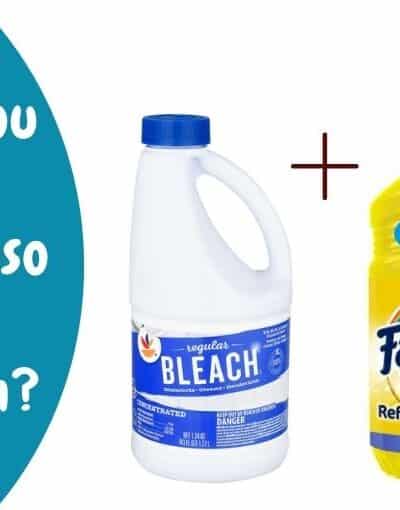 Can you mix Fabuloso and bleach
